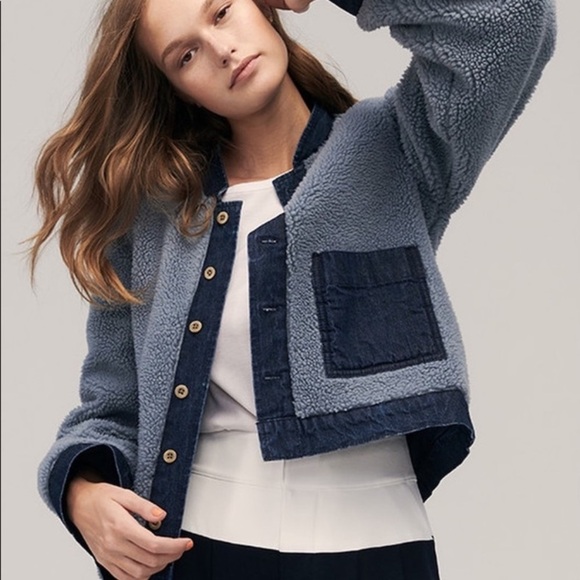Madewell Reversible Denim Coat Jacket - Picture 9 of 9